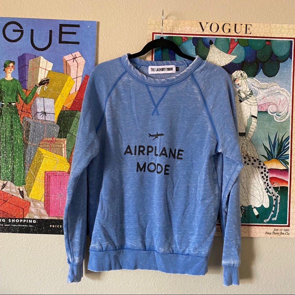 The laundry room airplane mode graphic sweatshirt